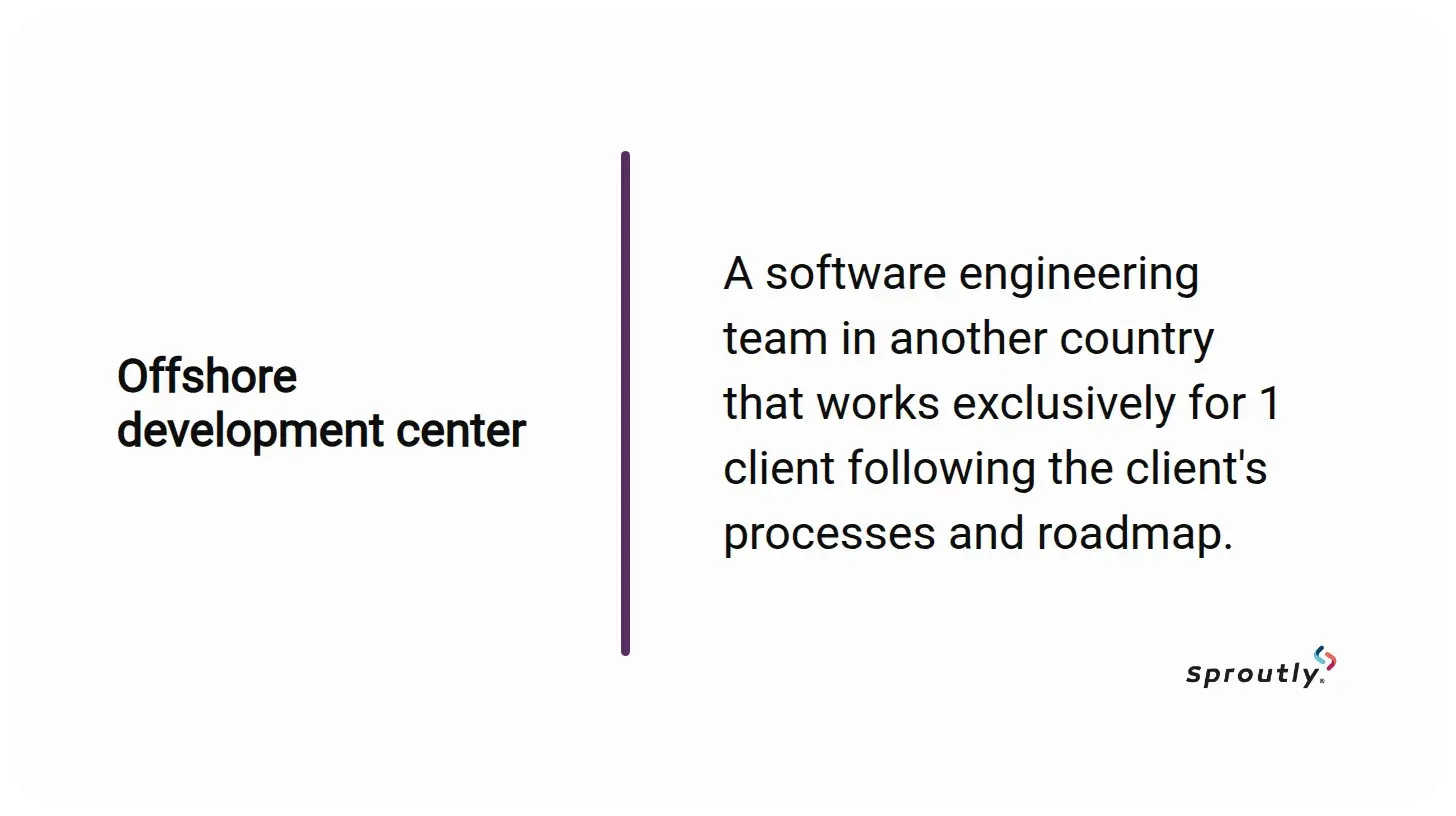offshore-development-center-definition