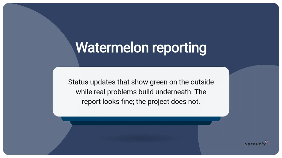 Watermelon reporting (definition)