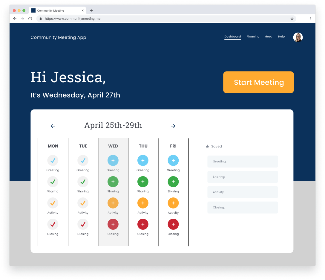 Community meeting app Community meeting app