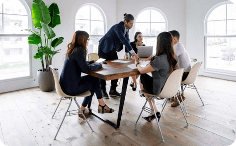 People in a meeting People in a meeting